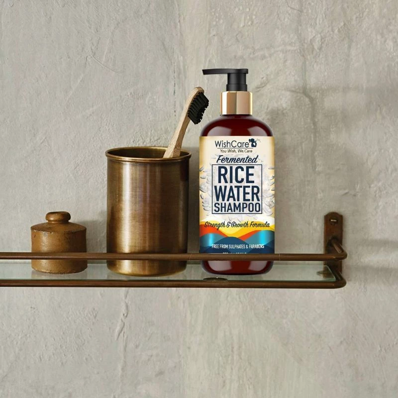 Wishcare Fermented Rice Water Shampoo For Dry & Frizzy Hair - Paraben And Sulphate Free Shampoo, 300 ml-9.webp